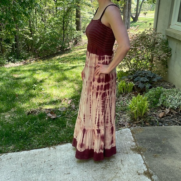 Lucky - Tye dyed cotton full length dress - Picture 1 of 13